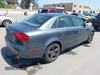 2007 Audi A4 2.0T with VIN WAUDF78E07A157361, listed as a IAAI auction lot 42116865 with 119,613 mi miles. Bid and sale history available at carsss.com. Image 4.