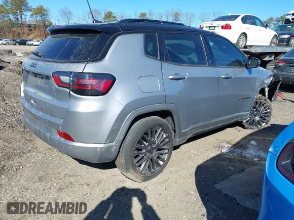 2023 Jeep Compass (RED) Edition with VIN 3C4NJDCN7PT532716, listed as a IAAI auction lot 41590385 with 16,190 mi miles and . Bid and sale history available at carsss.com. Image 4.