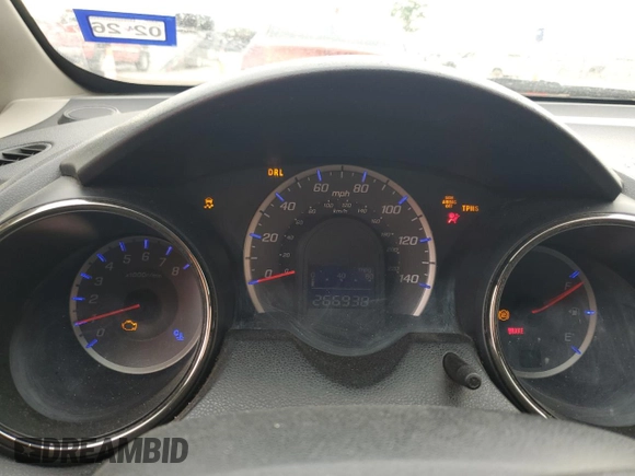 2013 Honda Fit Sport z VIN JHMGE8H62DC003850, wystawiony jako Copart lot #55141065 z przebiegiem 266 938 mil mil oraz Szkoda całkowita • Salvage title. Historia ofert i sprzedaży dostępna na DreamBid. Obrazek 9.