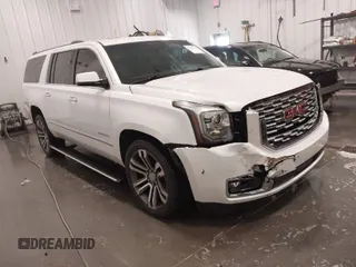 2018 GMC Yukon XL Denali with VIN 1GKS2HKJ0JR185532, listed as a IAAI auction lot 41965338 with 182,468 mi miles. Bid and sale history available at carsss.com. Image 1.