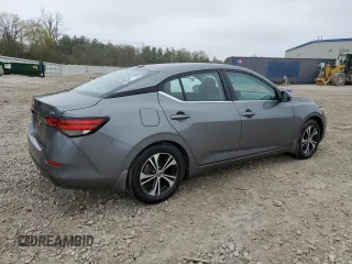 2021 Nissan Sentra SV with VIN 3N1AB8CV0MY242631, listed as a Copart auction lot 55061525 with 32,762 mi miles and Salvage Title. Bid and sale history available at DreamBid. Image 3.
