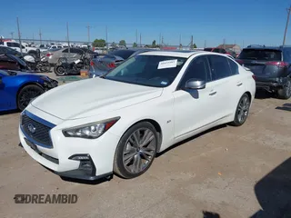 2018 Infiniti Q50 3.0t LUXE with VIN JN1EV7AP5JM355898, listed as a IAAI auction lot 40455903 with 80,812 mi miles. Bid and sale history available at carsss.com. Image 2.