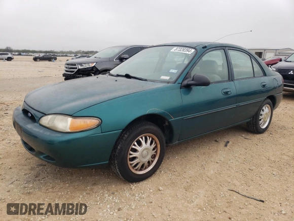 1997 Ford Escort LX with VIN 1FALP13P8VW264150, listed as a Copart auction lot 87328394 with 127,934 mi miles and Salvage Title. Bid and sale history available at carsss.com. Image 1.