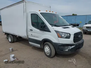 2019 Ford Transit with VIN 1FDBF8ZM2KKA38523, listed as a IAAI auction lot 42273677 with 104,121 mi miles and . Bid and sale history available at DreamBid. Image 1.