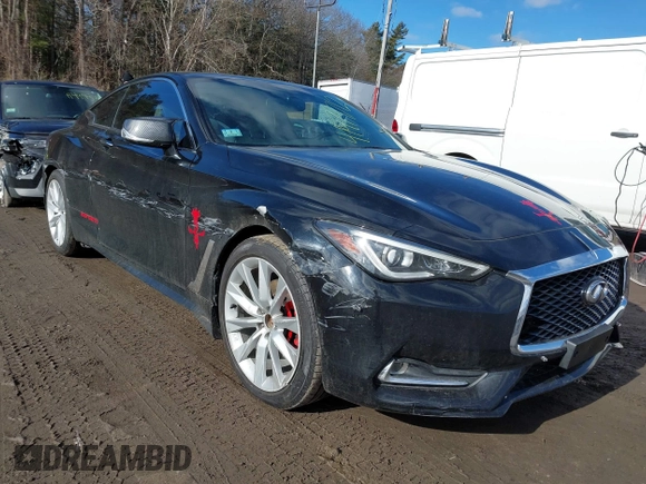 2017 Infiniti Q60 Sport with VIN JN1EV7EL4HM553227, listed as a IAAI auction lot 41479712 with 49,673 mi miles and . Bid and sale history available at DreamBid. Image 1.