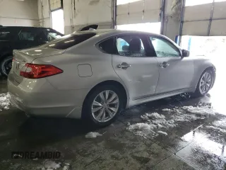 2011 Infiniti M37 with VIN JN1BY1AP8BM323231, listed as a Copart auction lot 79576154 with 178,572 mi miles and Salvage Title. Bid and sale history available at carsss.com. Image 3.