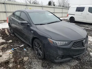 2019 Acura TLX w/A-Spec Pkg with VIN 19UUB2F63KA000057, listed as a Copart auction lot 44729405 with 87,189 mi miles and Salvage Title. Bid and sale history available at carsss.com. Image 4.