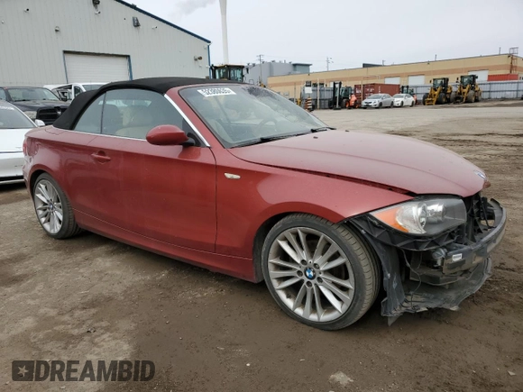 2009 BMW 1 Series 128i with VIN WBAUL73569VJ76363, listed as a Copart auction lot 52380635 with 210,519 mi miles and Salvage Title. Bid and sale history available at DreamBid. Image 4.