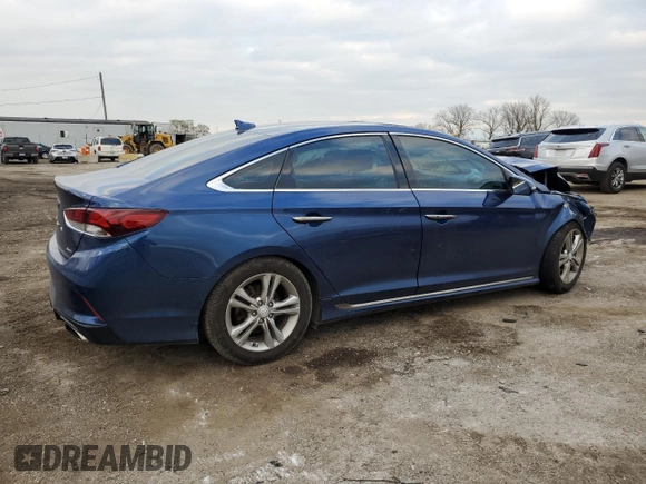 2018 Hyundai Sonata Limited with VIN 5NPE34AFXJH596665, listed as a Copart auction lot 81043474 with 74,084 mi miles and Salvage Title. Bid and sale history available at DreamBid. Image 3.