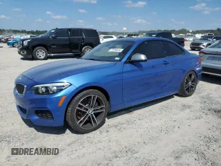 2019 BMW 2 Series M240i with VIN WBA2J5C55KVB28203, listed as a Copart auction lot 72290654 with 31,351 mi miles and Salvage Title. Bid and sale history available at carsss.com. Image 1.