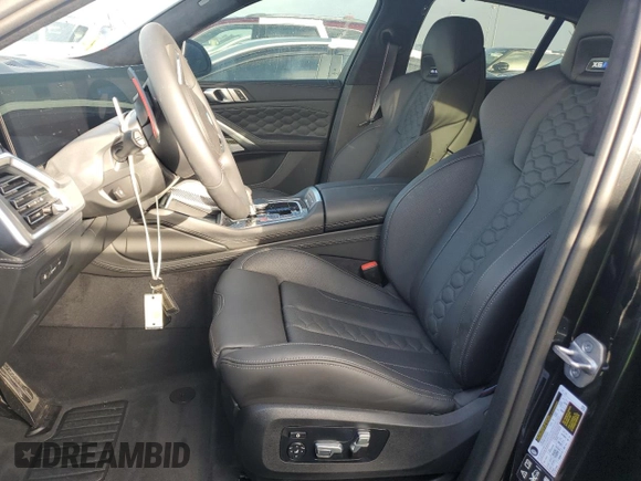 2025 BMW X6 M with VIN 5YM23ET08S9W88182, listed as a Copart auction lot 74625394 with 1,281 mi miles and Non Repairable. Bid and sale history available at carsss.com. Image 7.