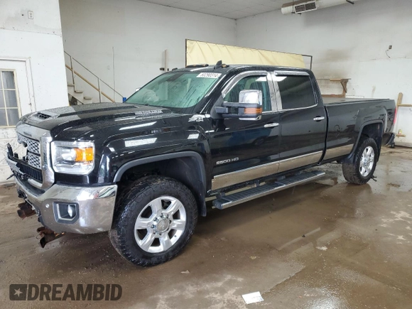 2018 GMC Sierra 2500HD SLT with VIN 1GT12TEY3JF205437, listed as a Copart auction lot 60290314 with 107,040 mi miles and Clean Title. Bid and sale history available at carsss.com. Image 1.