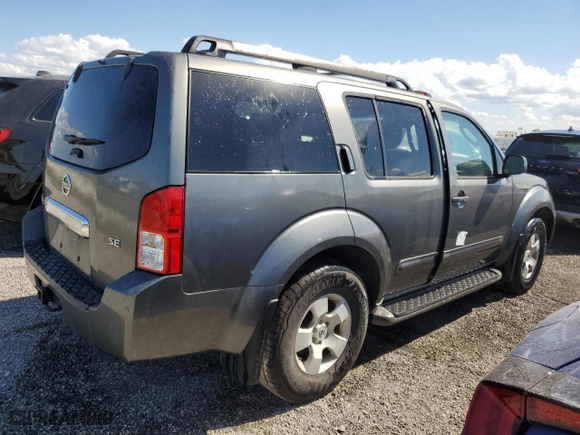 2006 Nissan Pathfinder SE with VIN 5N1AR18U86C672821, listed as a Copart auction lot 77659834 with 97,761 mi miles and Salvage Title. Bid and sale history available at carsss.com. Image 3.