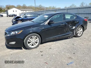 2013 Kia Optima EX z VIN 5XXGN4A71DG197381, wystawiony jako Copart lot #53619615 z przebiegiem 100 873 mil mil oraz Szkoda całkowita • Salvage title. Historia ofert i sprzedaży dostępna na DreamBid. Obrazek 1.