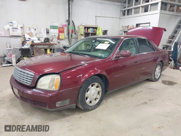 2002 Cadillac DeVille with VIN 1G6KD54Y12U214732, listed as a IAAI auction lot 42018412 with 139,474 mi miles. Bid and sale history available at carsss.com. Image 2.