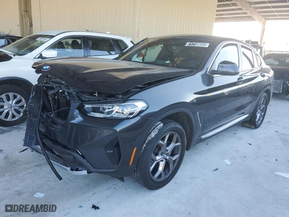 2022 BMW X4 xDrive30i with VIN 5UX33DT09N9L93053, listed as a Copart auction lot 71710692 with 0 mi miles. Bid and sale history available at carsss.com. Image 1.