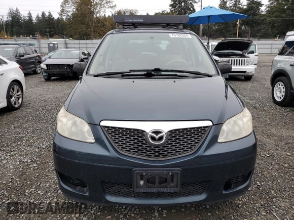 2006 Mazda MPV LX with VIN JM3LW28A860568260, listed as a Copart auction lot 76182084 with 124,092 mi miles and Clean title. Bid and sale history available at DreamBid. Image 5.