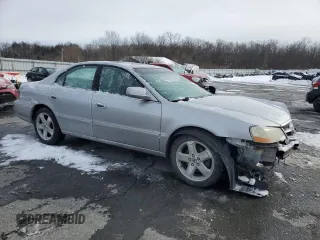 2003 Acura TL Type S with VIN 19UUA56873A051200, listed as a Copart auction lot 41749465 with 154,443 mi miles and Salvage Title. Bid and sale history available at carsss.com. Image 4.