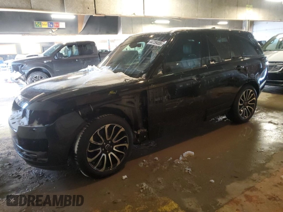 2018 Land Rover Range Rover with VIN SALGS2RE3JA392382, listed as a Copart auction lot 44739455 with 61,083 mi miles and Salvage title. Bid and sale history available at DreamBid. Image 1.