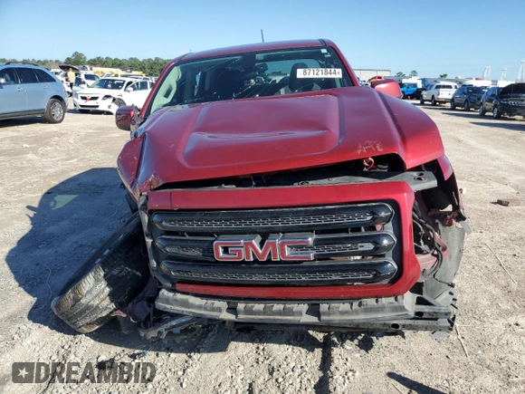2020 GMC Canyon 2WD SLE with VIN 1GTG5CEN8L1121170, listed as a Copart auction lot 87121844 with 0 mi miles and Salvage Title. Bid and sale history available at carsss.com. Image 5.