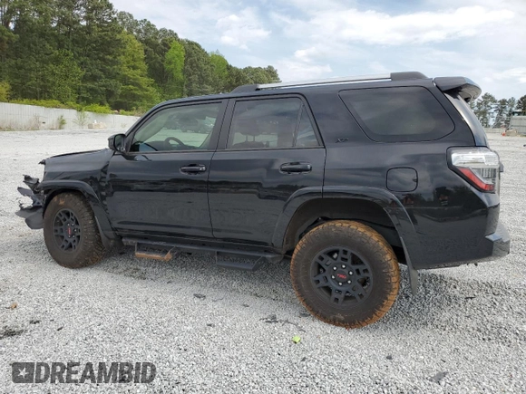 2023 Toyota 4Runner SR5 with VIN JTEEU5JR6P5280360, listed as a Copart auction lot 52409145 with 40,435 mi miles and Salvage title. Bid and sale history available at DreamBid. Image 2.