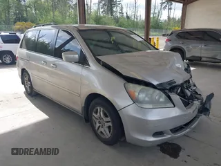 2005 Honda Odyssey EX z VIN 5FNRL38485B004524, wystawiony jako IAAI lot #42272104 z przebiegiem 228 696 mil mil oraz . Historia ofert i sprzedaży dostępna na DreamBid. Obrazek 1.