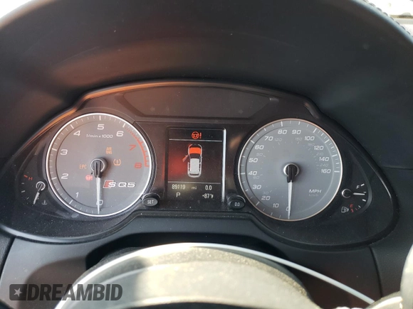 2014 Audi SQ5 Prestige with VIN WA1VGAFP4EA033753, listed as a Copart auction lot 51657325 with 89,119 mi miles and Salvage title. Bid and sale history available at DreamBid. Image 9.