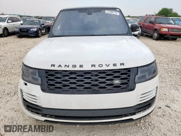 2022 Land Rover Range Rover Westminster with VIN SALGS2RU3NA471659, listed as a Copart auction lot 57286115 with 50,392 mi miles and Salvage title. Bid and sale history available at DreamBid. Image 5.