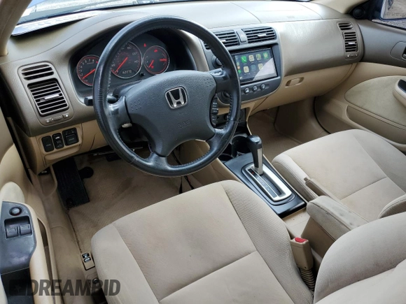 2005 Honda Civic Cpe EX with VIN 1HGEM22995L011815, listed as a Copart auction lot 68247064 with 162,270 mi miles and Salvage Title. Bid and sale history available at carsss.com. Image 8.