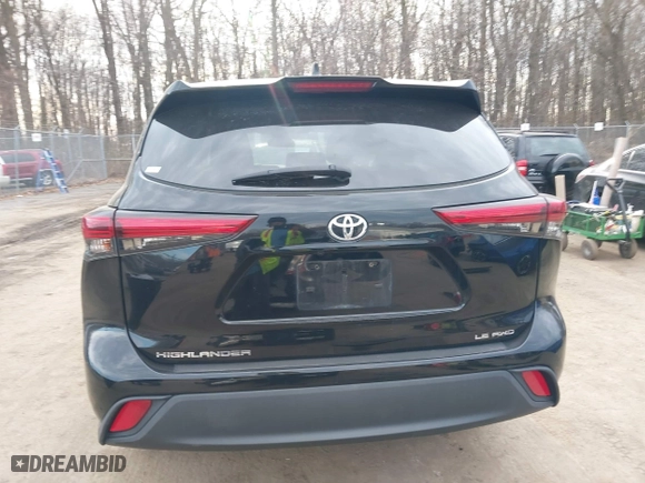 2021 Toyota Highlander L with VIN 5TDBZRBH7MS134660, listed as a IAAI auction lot 41682934 with 121,201 mi miles. Bid and sale history available at carsss.com. Image 16.