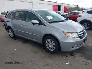 2016 Honda Odyssey EX-L with VIN 5FNRL5H64GB048004, listed as a IAAI auction lot 41676712 with 129,343 mi miles. Bid and sale history available at carsss.com. Image 1.
