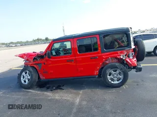 2021 Jeep Wrangler Unlimited Sport S z VIN 1C4HJXDN6MW685705, wystawiony jako IAAI lot #42344146 z przebiegiem 53 859 mil mil oraz . Historia ofert i sprzedaży dostępna na DreamBid. Obrazek 15.