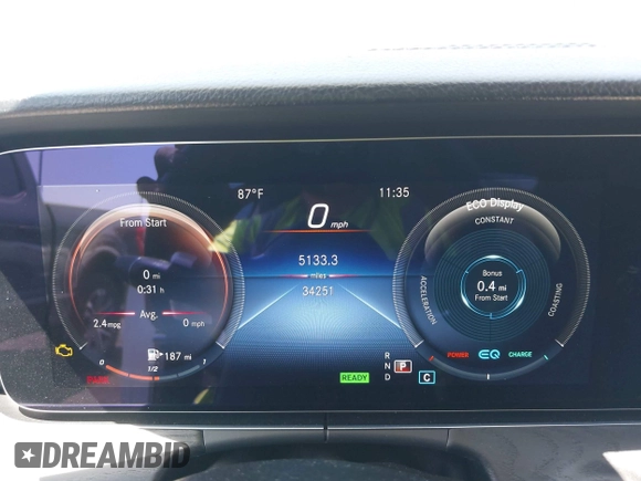 2022 Mercedes-Benz E 450 with VIN W1K1J5JB9NF173816, listed as a IAAI auction lot 42394337 with 34,251 mi miles and . Bid and sale history available at DreamBid. Image 16.