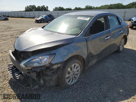 2019 Nissan Sentra SV z VIN 3N1AB7AP2KY305675, wystawiony jako Copart lot #55119015 z przebiegiem 44 217 mil mil oraz Szkoda całkowita • Salvage title. Historia ofert i sprzedaży dostępna na DreamBid. Obrazek 1.
