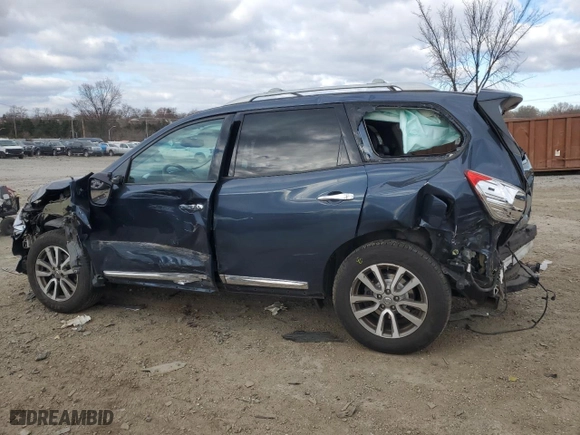 2015 Nissan Pathfinder SV with VIN 5N1AR2MM2FC687648, listed as a Copart auction lot 83905724 with 95,950 mi miles and Salvage Title. Bid and sale history available at carsss.com. Image 2.
