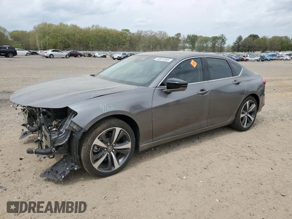 2024 Acura TLX Technology with VIN 19UUB5F48RA001487, listed as a Copart auction lot 50913355 with 5,467 mi miles and Salvage Title. Bid and sale history available at DreamBid. Image 1.