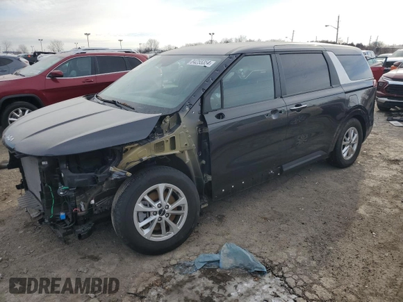 2024 Kia Carnival LX with VIN KNDNB4H38R6387168, listed as a Copart auction lot 84255354 with 7,884 mi miles and Salvage Title. Bid and sale history available at carsss.com. Image 1.