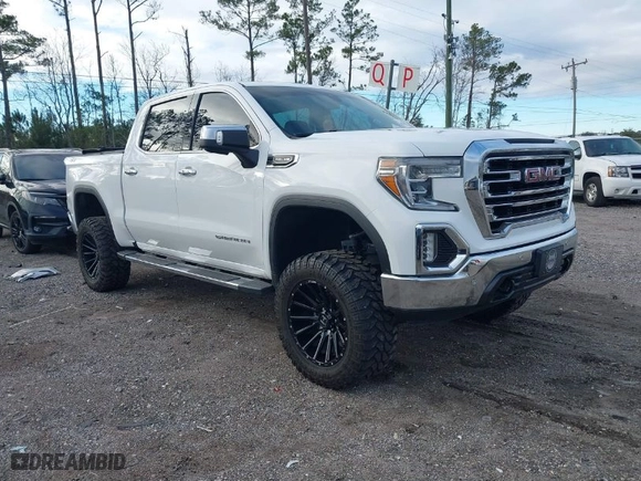 2019 GMC Sierra 1500 SLT with VIN 1GTU9DEDXKZ142784, listed as a IAAI auction lot 41405713 with 85,414 mi miles. Bid and sale history available at carsss.com. Image 1.
