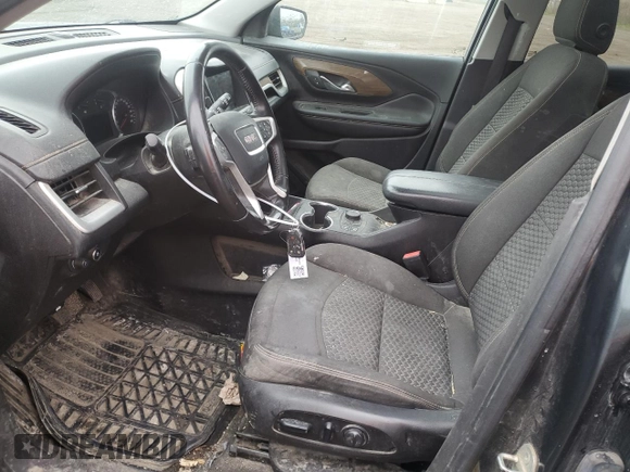 2018 GMC Terrain SLE z VIN 3GKALTEV5JL303379, wystawiony jako Copart lot #56303395 z przebiegiem Nie podano mil oraz Szkody całkowita. Historia ofert i sprzedaży dostępna na DreamBid. Obrazek 7.
