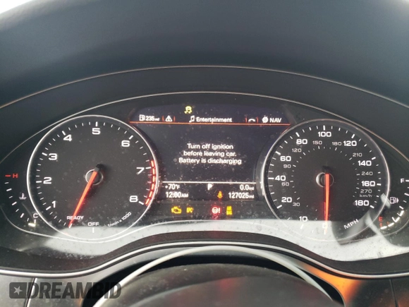 2016 Audi A6 Premium Plus with VIN WAUGFAFC1GN019459, listed as a Copart auction lot 58952325 with 127,025 mi miles and Clean title. Bid and sale history available at DreamBid. Image 9.