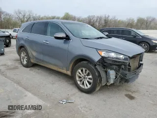 2020 Kia Sorento LX V6 with VIN 5XYPGDA51LG614419, listed as a Copart auction lot 50612755 with 136,310 mi miles and Salvage Title. Bid and sale history available at carsss.com. Image 4.