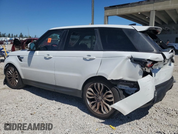 2017 Land Rover Range Rover Sport HSE with VIN SALWR2FVXHA157662, listed as a Copart auction lot 48779265 with 64,267 mi miles and Salvage title. Bid and sale history available at DreamBid. Image 2.