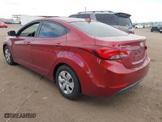 2016 Hyundai Elantra SE with VIN 5NPDH4AE5GH710956, listed as a IAAI auction lot 41956772 with 135,517 mi miles. Bid and sale history available at carsss.com. Image 3.