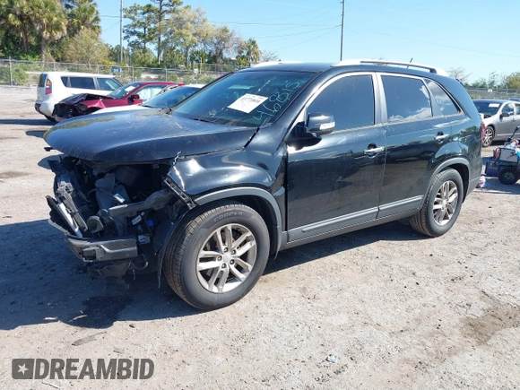 2014 Kia Sorento LX with VIN 5XYKT4A69EG468157, listed as a IAAI auction lot 41771810 with 144,214 mi miles. Bid and sale history available at carsss.com. Image 17.
