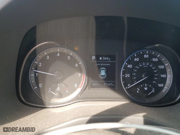 2020 Hyundai Kona SE with VIN KM8K12AA0LU408452, listed as a Copart auction lot 83014684 with 97,367 mi miles and Salvage Title. Bid and sale history available at carsss.com. Image 9.
