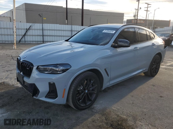 2024 BMW X4 M40i z VIN 5UX43DT03R9X53900, wystawiony jako Copart lot #87204324 z przebiegiem 8 410 mil mil oraz Szkoda całkowita • Salvage title. Historia ofert i sprzedaży dostępna na DreamBid. Obrazek 1.