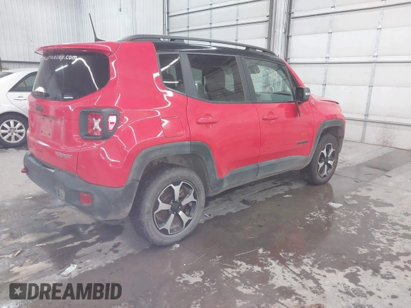 2019 Jeep Renegade Trailhawk with VIN ZACNJBC16KPK31076, listed as a IAAI auction lot 41137012 with 92,740 mi miles and . Bid and sale history available at DreamBid. Image 4.