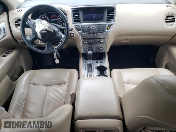 2017 Nissan Pathfinder SL with VIN 5N1DR2MM0HC648797, listed as a Copart auction lot 57584855 with 176,523 mi miles and Salvage title. Bid and sale history available at DreamBid. Image 8.