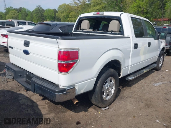 2010 Ford F-150 XL with VIN 1FTEW1C80AKE13666, listed as a IAAI auction lot 42002179 with 121,288 mi miles. Bid and sale history available at carsss.com. Image 4.