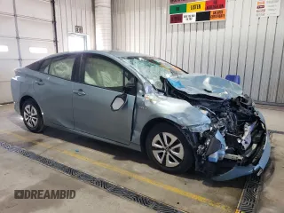 2017 Toyota Prius Two with VIN JTDKBRFU5H3577666, listed as a Copart auction lot 53668975 with 60,752 mi miles and Salvage Title. Bid and sale history available at DreamBid. Image 4.